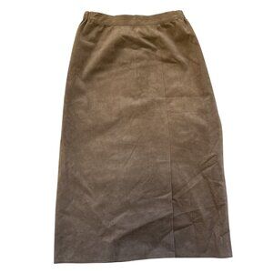Elegant Tan A-Line Skirt